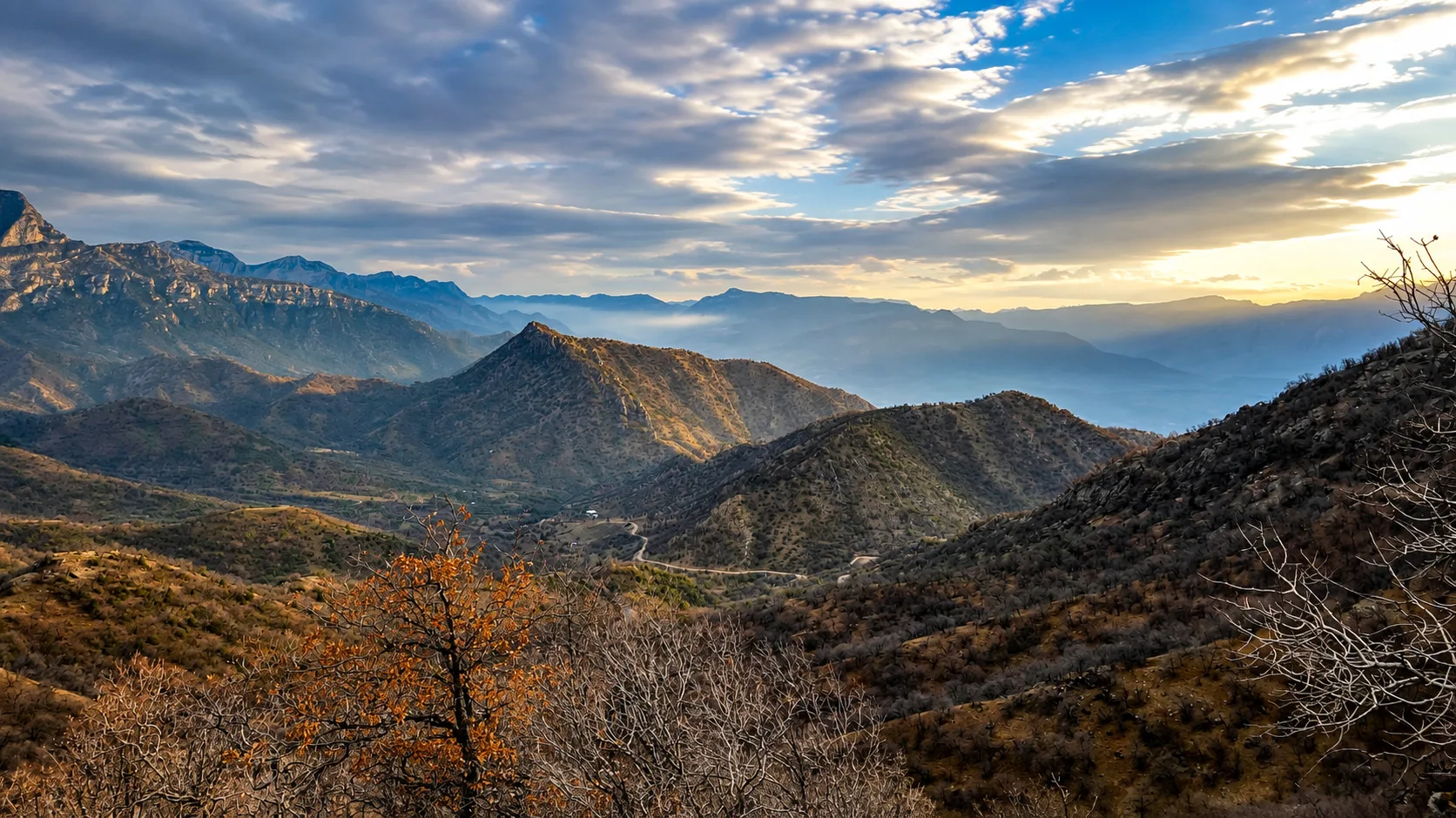 Mountain hiking trail